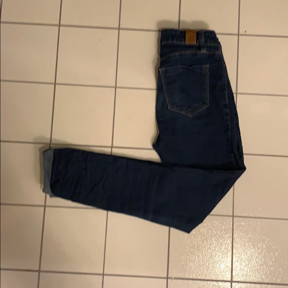 Dark blue denim jeans